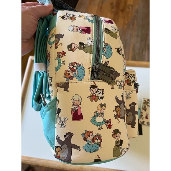 Loungefly Disney Pets Love Backpack + Card Holder Bundle - Picture 6 of 8